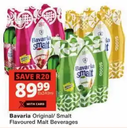 Checkers Bavaria Original/ Smalt Flavoured Malt Beverages offer