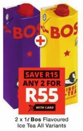 Checkers Bos Flavoured Ice Tea All Variants offer