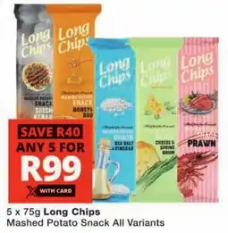 Checkers Long Chips Mashed Potato Snack All Variants offer