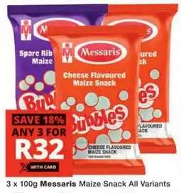 Checkers Messaris Maize Snack All Variants offer