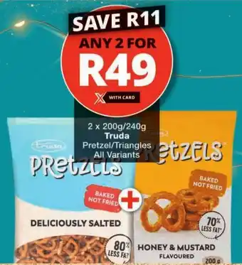 Checkers Truda Pretzel/ Triangles All Variants offer
