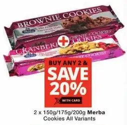 Checkers Merba Cookies All Variants offer