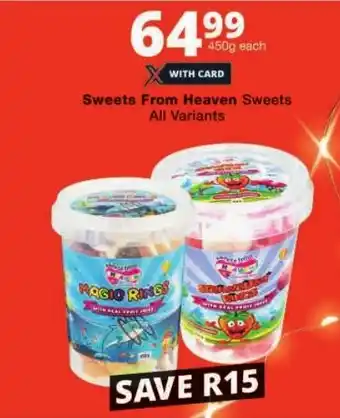 Checkers Sweets From Heaven Sweets All Variants offer