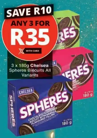 Checkers Chelsea Spheres Biscuits All Variants offer