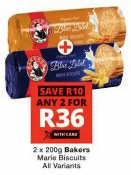 Checkers Bakers Marie Biscuits All Variants offer