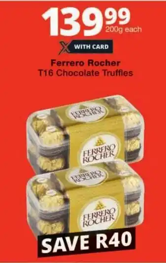 Checkers Ferrero Rocher T16 Chocolate Truffles offer