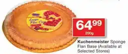 Checkers Kuchenmeister Sponge Flan Base offer