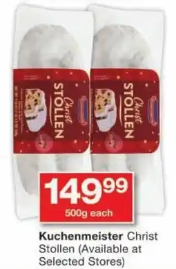 Checkers Kuchenmeister Christ Stollen offer