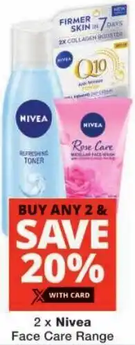 Checkers Nivea Face Care Range offer