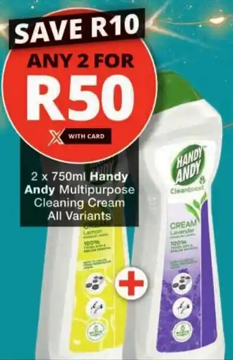 Checkers Handy Andy Multipurpose Cleaning Cream All Variants offer