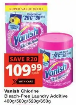 Checkers Vanish Chlorine Bleach-Free Laundry Additive offer