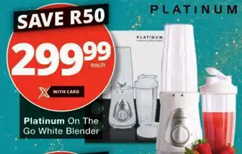 Checkers Platinum On The Go White Blender offer