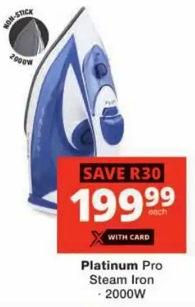 Checkers Platinum Pro Steam Iron offer