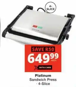 Checkers Platinum Sandwich Press offer