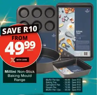 Checkers Millini Non-Stick Baking Mould Range offer