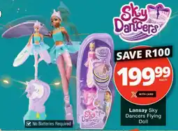 Checkers Lansay Sky Dancers Flying Doll offer