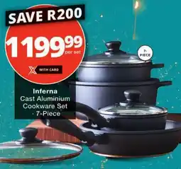 Checkers Inferna Cast Aluminium Cookware Set offer
