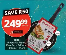 Checkers Flonal Mineralite Frying Pan Set offer