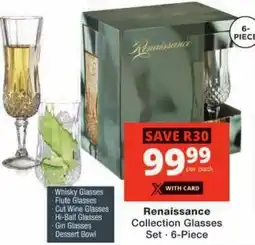Checkers Renaissance Collection Glasses Set offer