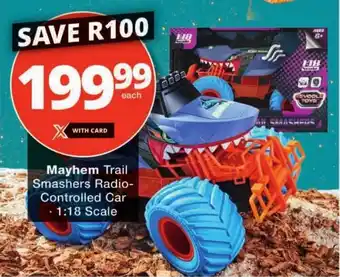 Checkers Mayhem Trail Smashers Radio- Controlled Car offer