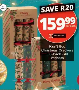 Checkers Kraft Eco Christmas Crackers offer