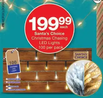 Checkers Santa's Choice Christmas Chasing LED Lights offer