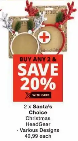 Checkers Santa's Choice Christmas HeadGear offer