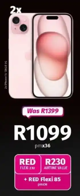 Vodacom iPhone 15 128GB 5G offer
