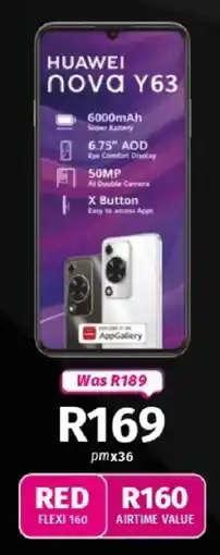 Vodacom HUAWEI Nova Y63 offer