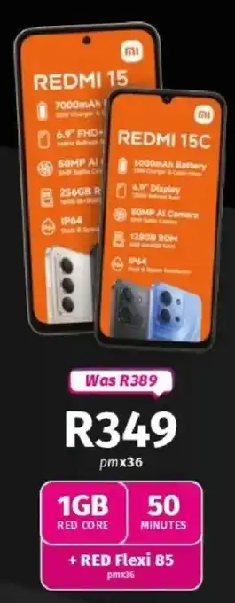 Vodacom Redmi 15 offer