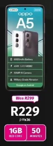 Vodacom Oppo A5 offer