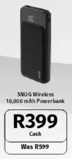 Vodacom SNUG Wirele 55 10,000 mAh Powerbank offer