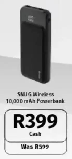 Vodacom SNUG Wirele 55 10,000 mAh Powerbank offer