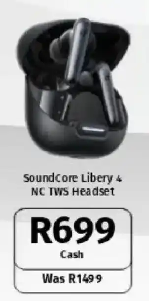 Vodacom SoundCore Libery 4 NC TWS Headset offer