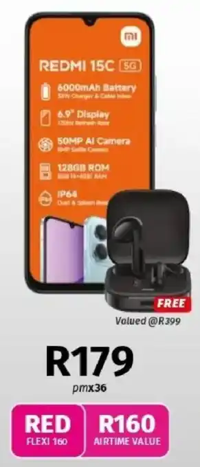 Vodacom Redmi 15C 5G offer