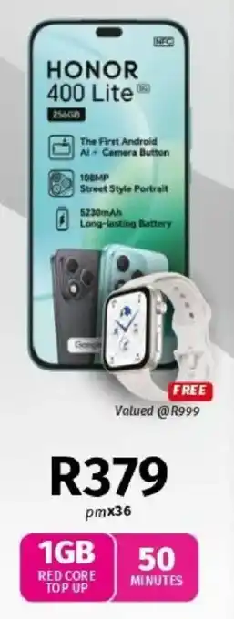 Vodacom HONOR 400 Lite offer