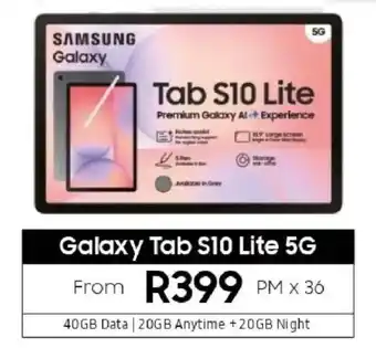 Vodacom SAMSUNG Galaxy Tab S10 Lite offer