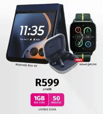 Vodacom Motorola Razr 60 offer