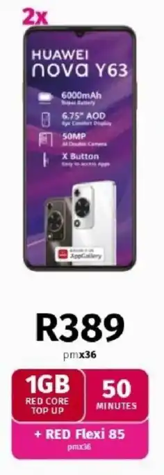 Vodacom HUAWEI Nova Y63 offer