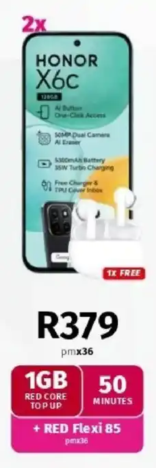 Vodacom HONOR X6c offer