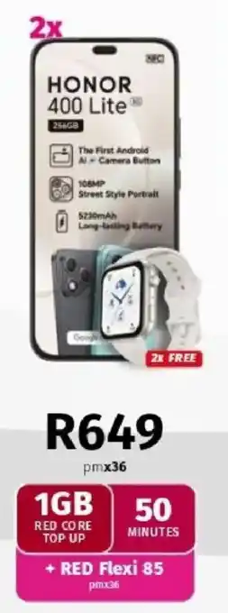 Vodacom HONOR 400 Lite offer