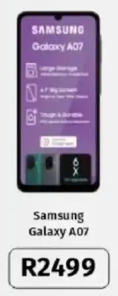 Vodacom Samsung Galaxy A07 offer