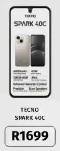 Vodacom Tecno Spark 40C offer