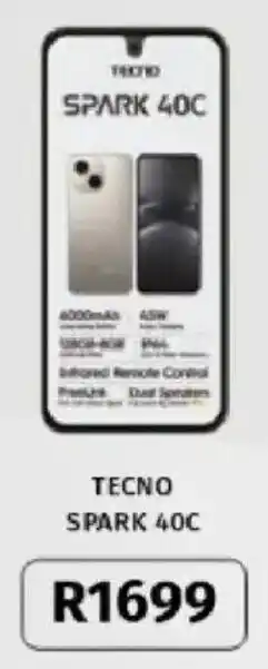 Vodacom Tecno Spark 40C offer