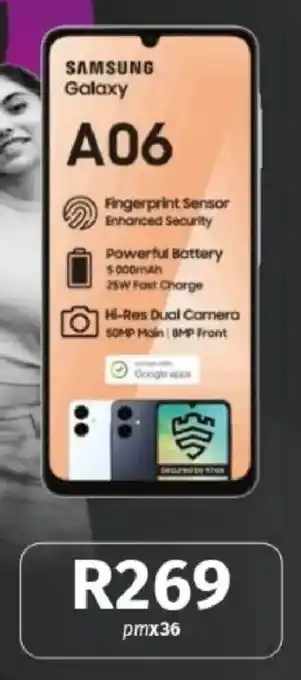 Vodacom SAMSUNG Galaxy A06 offer