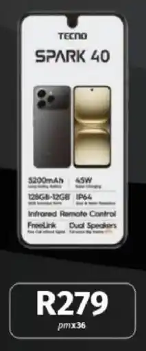 Vodacom TECNO Spark 40 offer