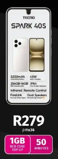 Vodacom TECNO Spark 40S offer