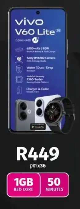 Vodacom Vivo V60 Lite offer