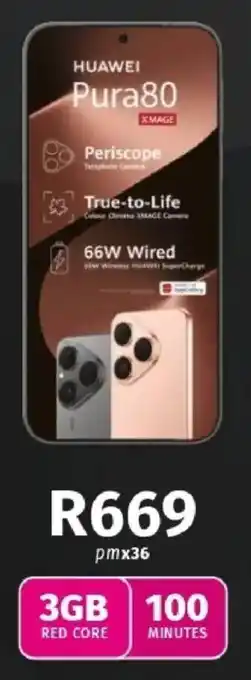 Vodacom Huawei Pura 80 offer