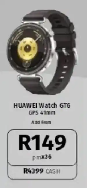 Vodacom HUAWEI Watch GT6 GPS 41mm offer